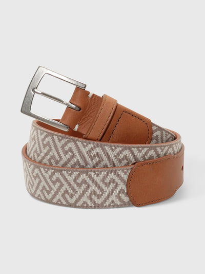 Mobjak Men's Charleston Woven Belt - Saint Bernard