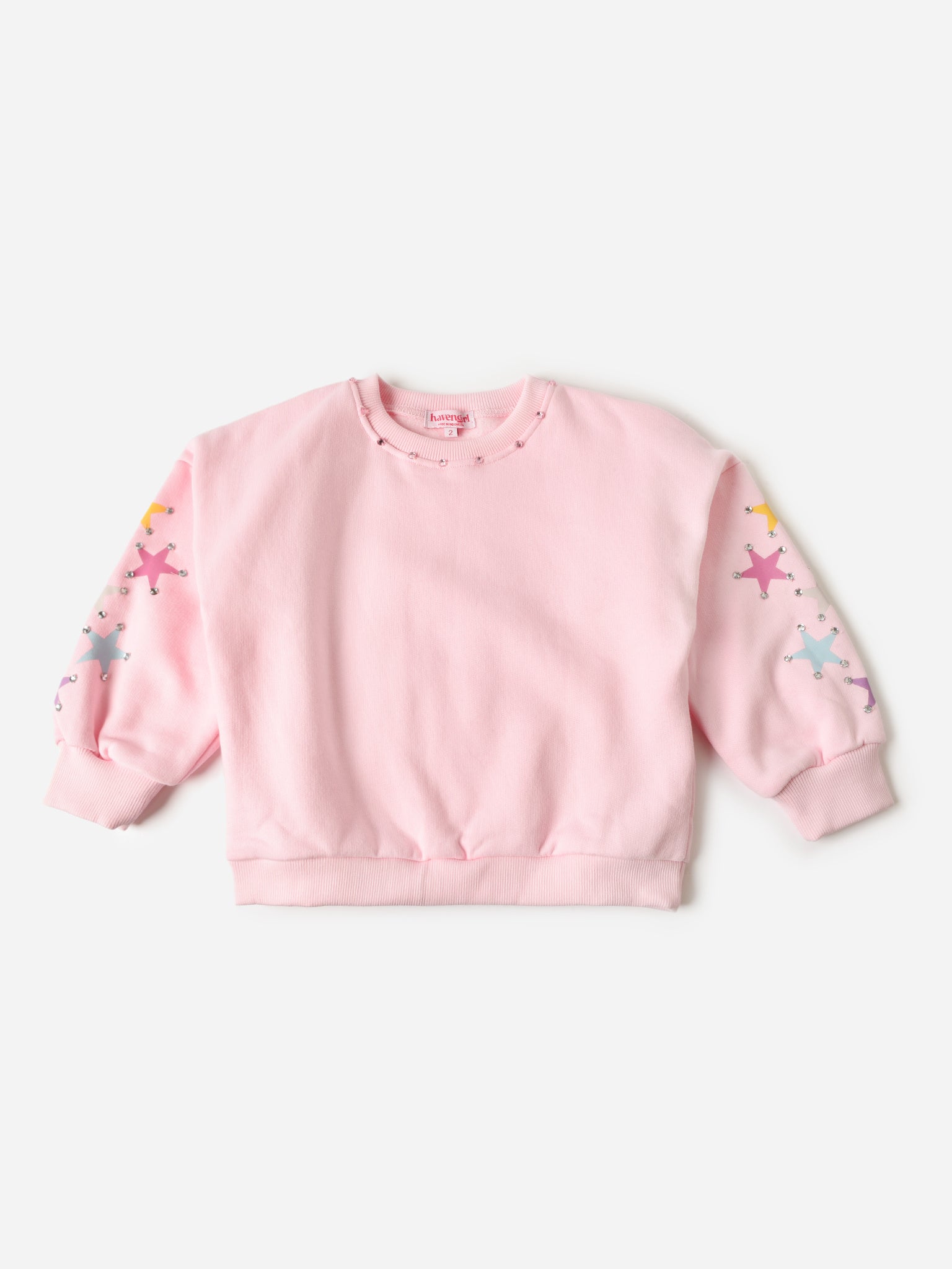 Haven Girl Girls' Star Sweatshirt - Saint Bernard