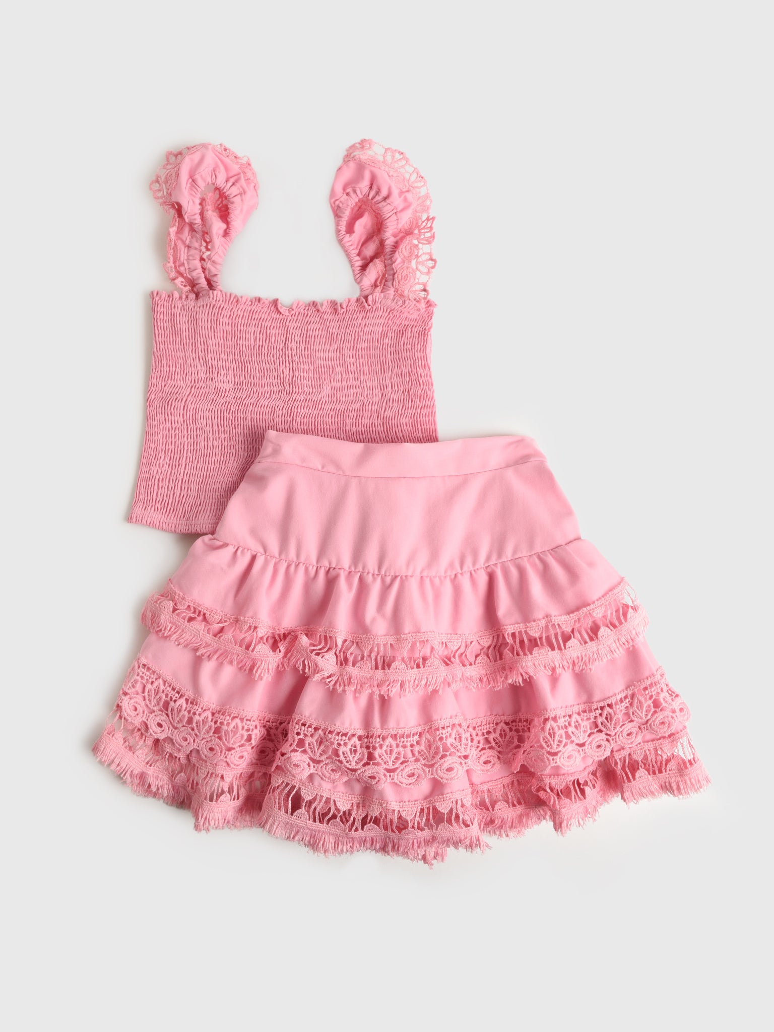 Peixoto Girls' Little Adina Skirt Set - Saint Bernard