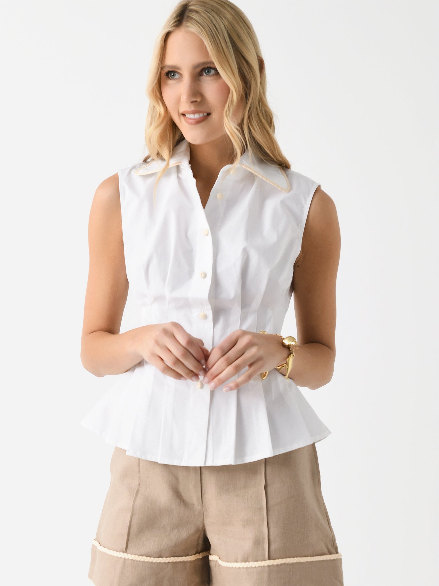 CLEA Women's Haven Sleeveless Shirt - Saint Bernard