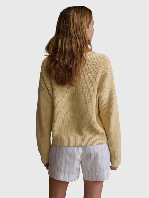 Jenni Kayne Women's Cotton Hayes Crewneck Cardigan