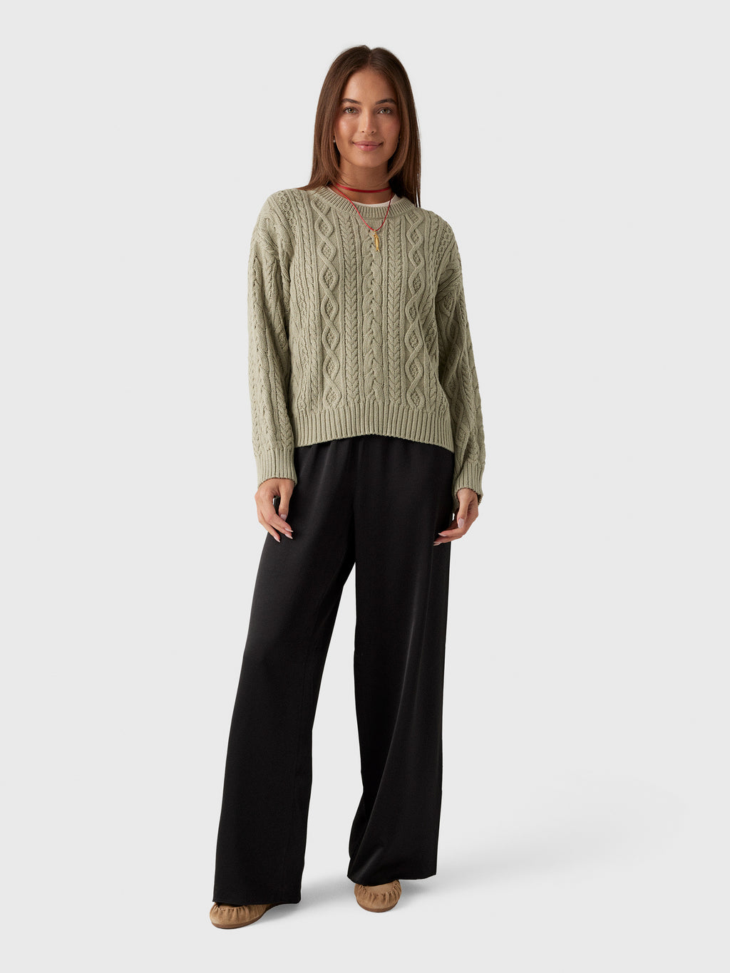 Jenni Kayne Women's Aire Crewneck Sweater - Saint Bernard