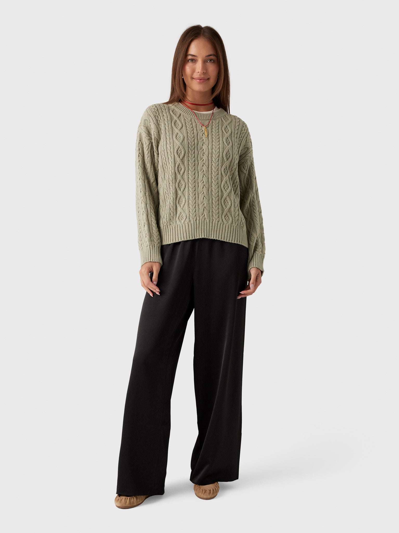Jenni Kayne Women's Aire Crewneck Sweater - Saint Bernard