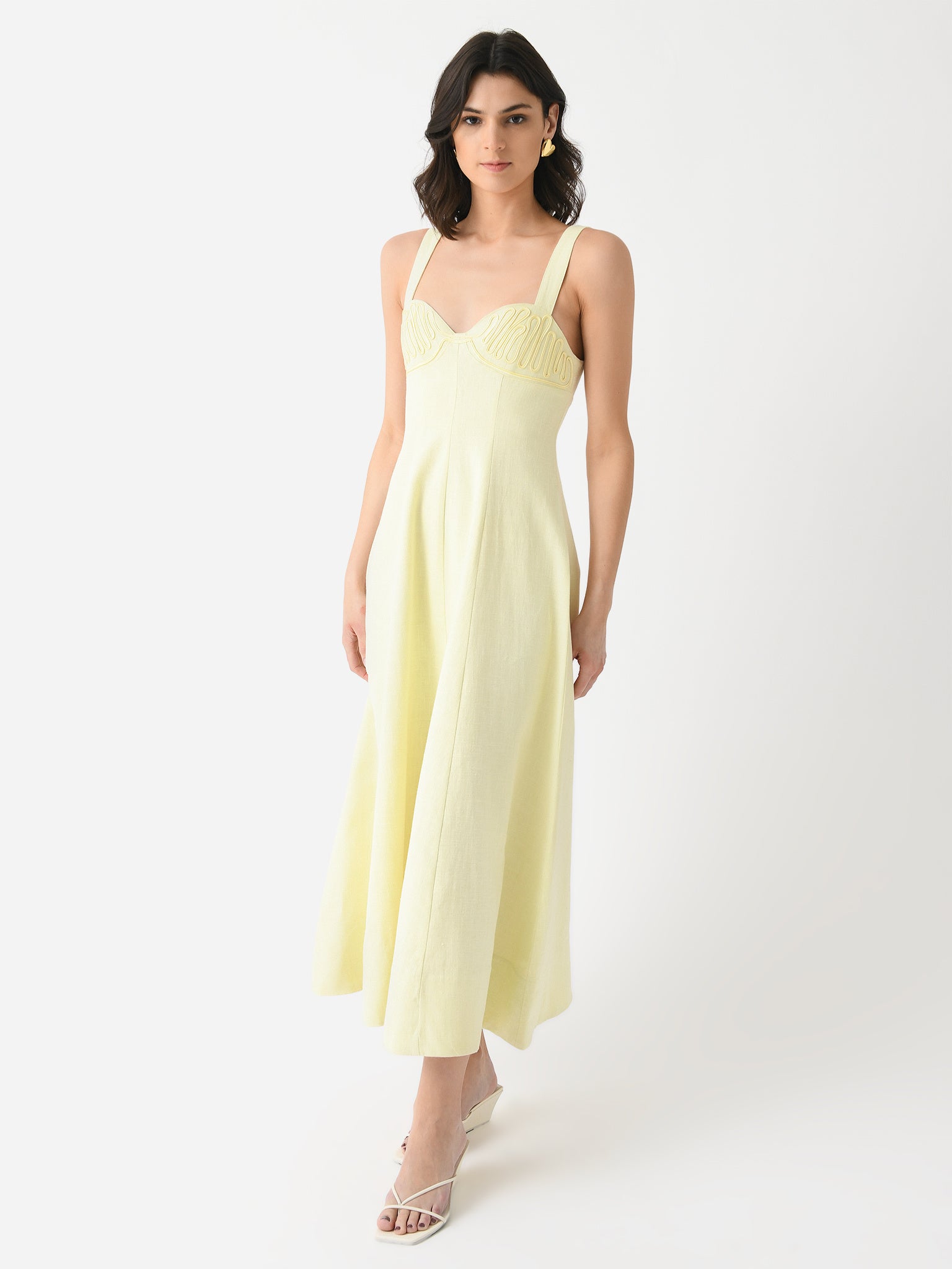 CLEA Women's Carla Embroidered Longline Dress - Saint Bernard