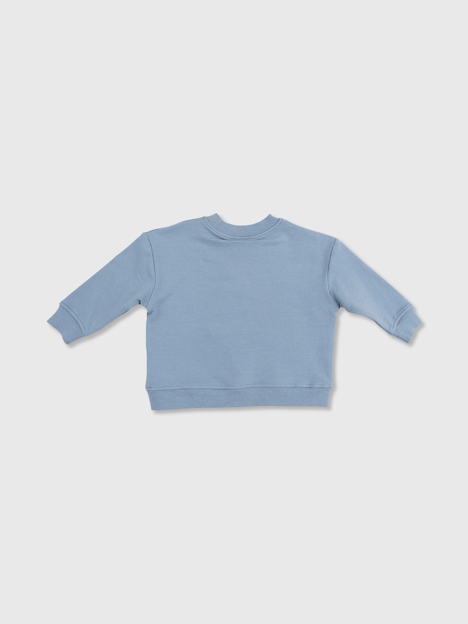 Angel Dear Baby Boys' Digger Drop Sleeve Sweatshirt