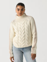 Frauenschuh Women's Sara Cable Sweater - Saint Bernard
