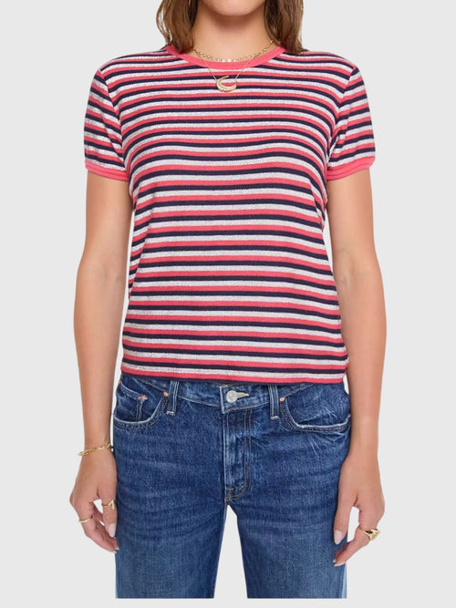 Mother Women's The Lil' Goodie Ringer Tee