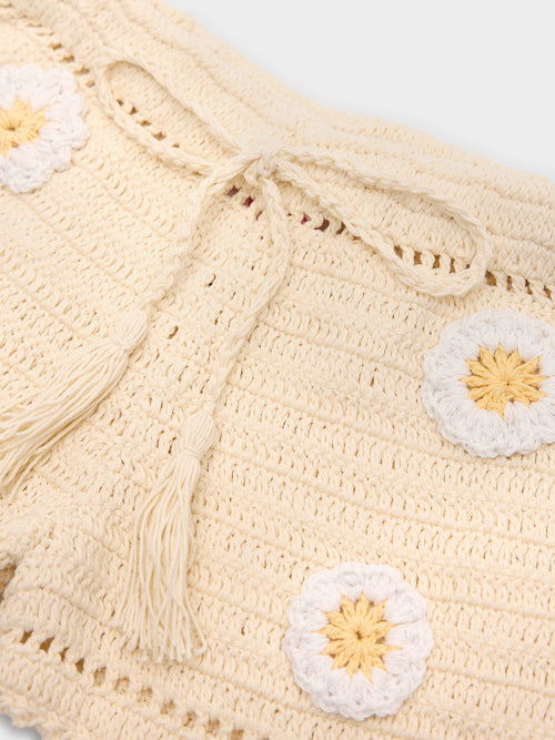 Haven Girl Girls' Daisy Crochet Short