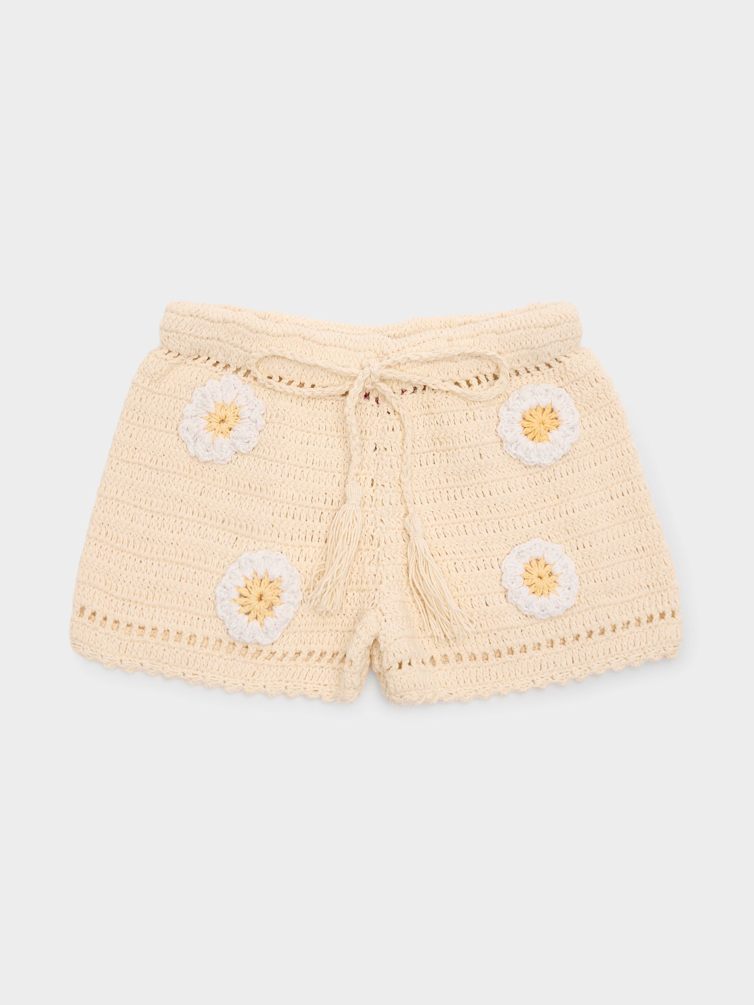 Haven Girl Girls' Daisy Crochet Short - Saint Bernard