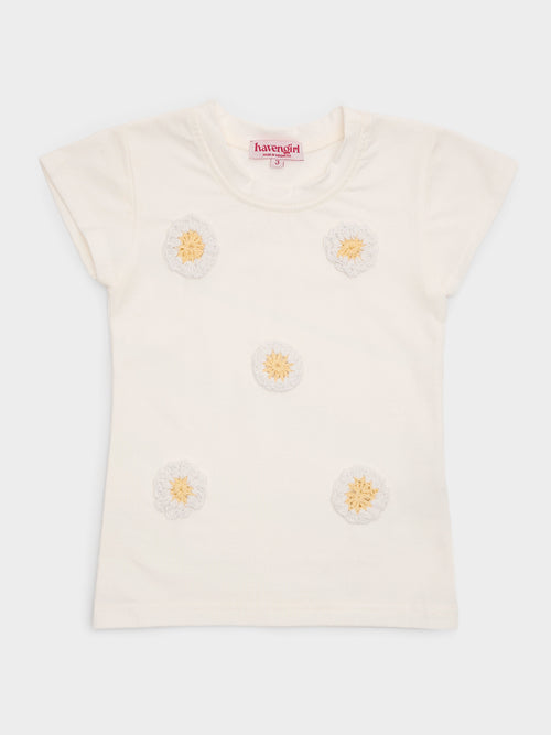 Haven Girl Girls' Daisy Cap Tee