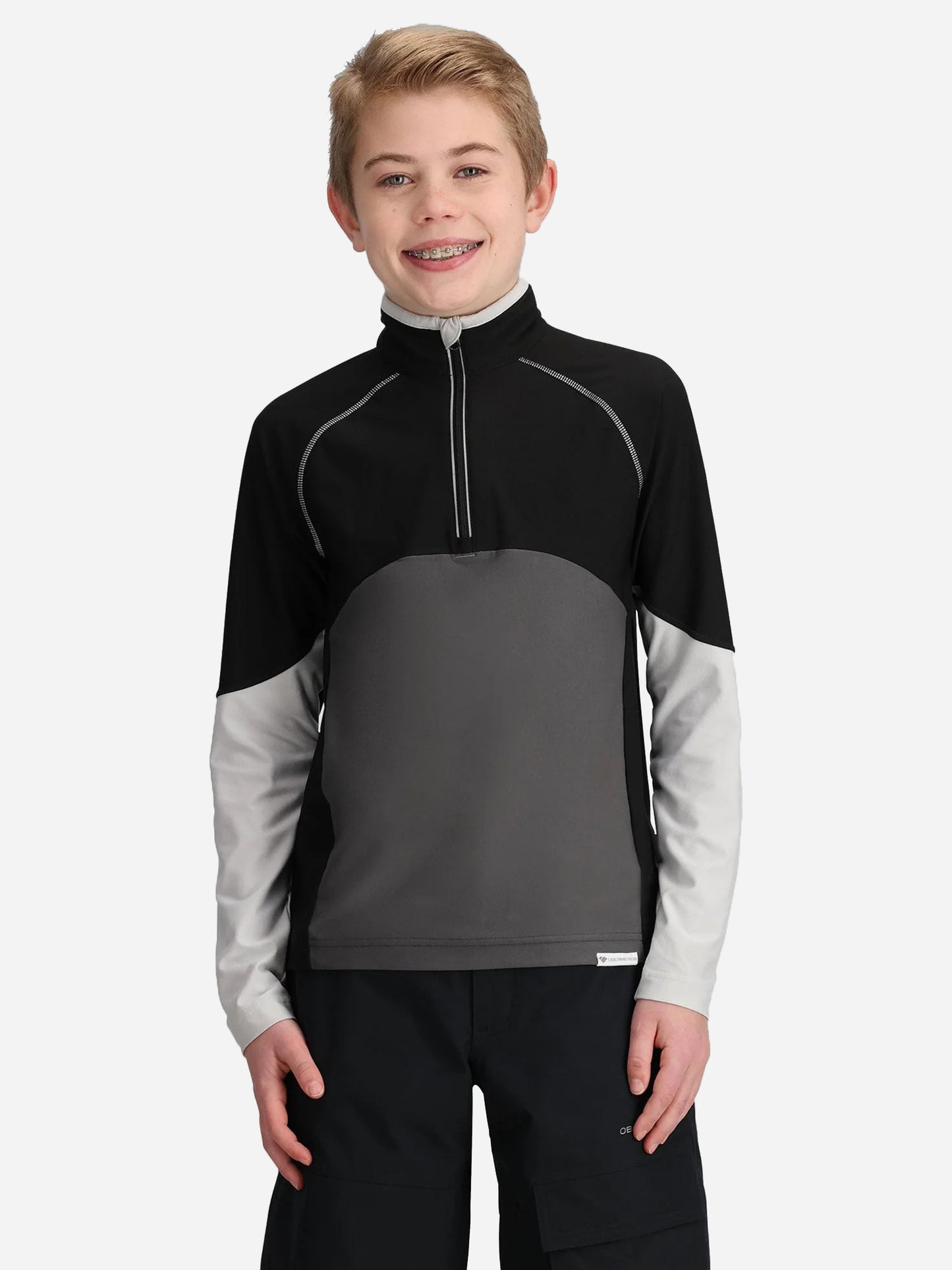 Obermeyer Kids' Banff Quarter-Zip - Saint Bernard