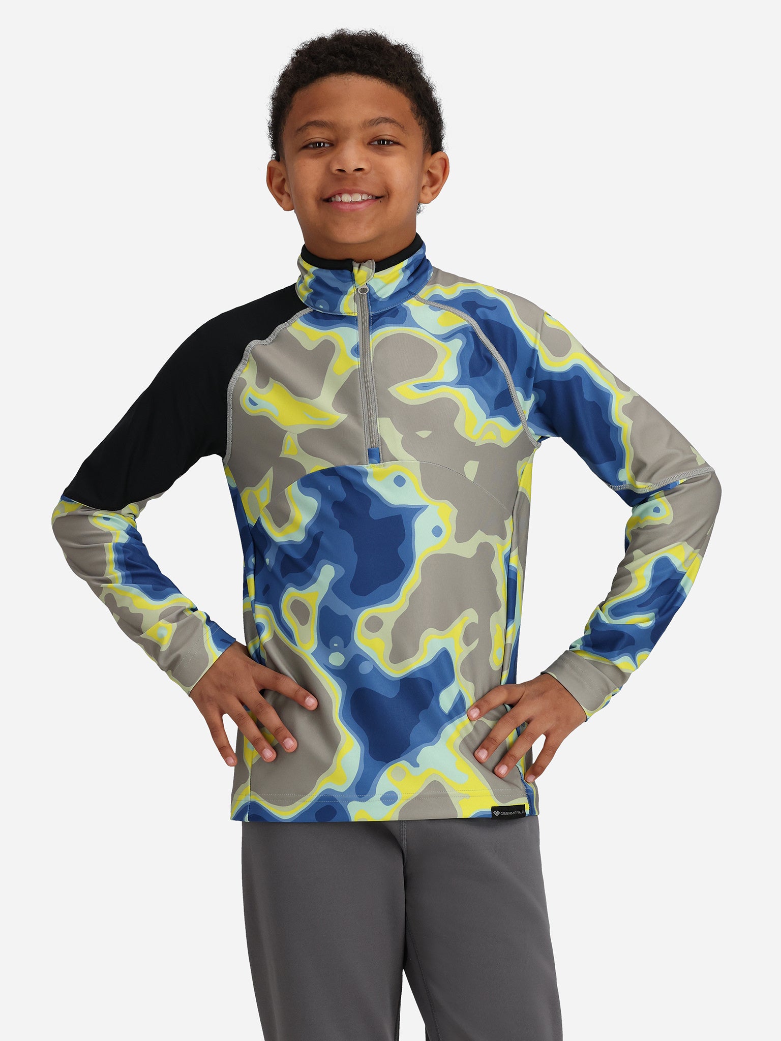 Obermeyer Kids' Banff Quarter-Zip - Saint Bernard