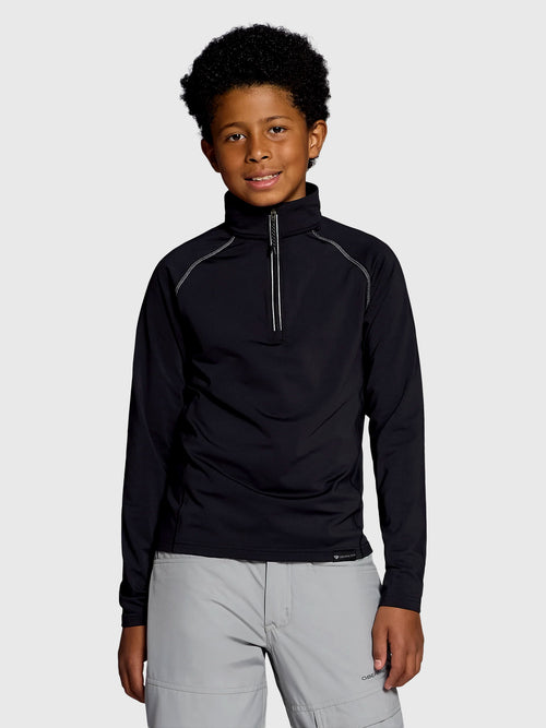 Obermeyer Teen Boys' Oly Baselayer Zip Top - Saint Bernard