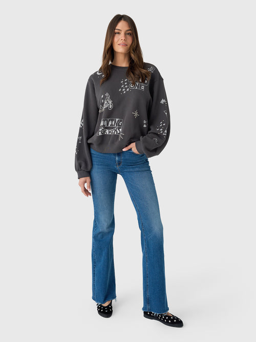 Mother Women's The Drop Square Inset Sweatshirt