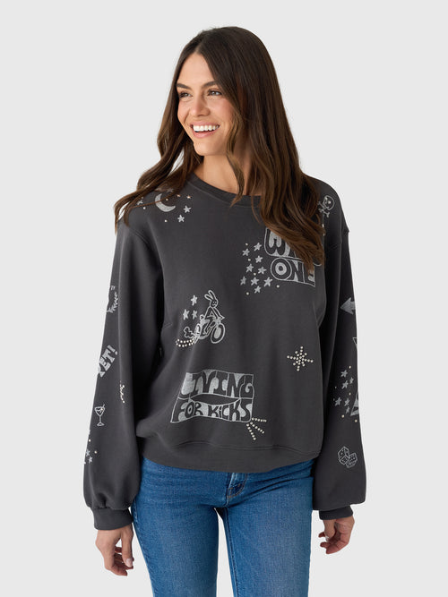 Mother Women's The Drop Square Inset Sweatshirt