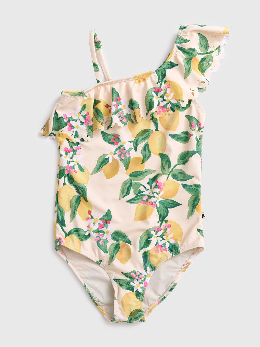Molo Girls' Net One-Piece Swimsuit - Saint Bernard