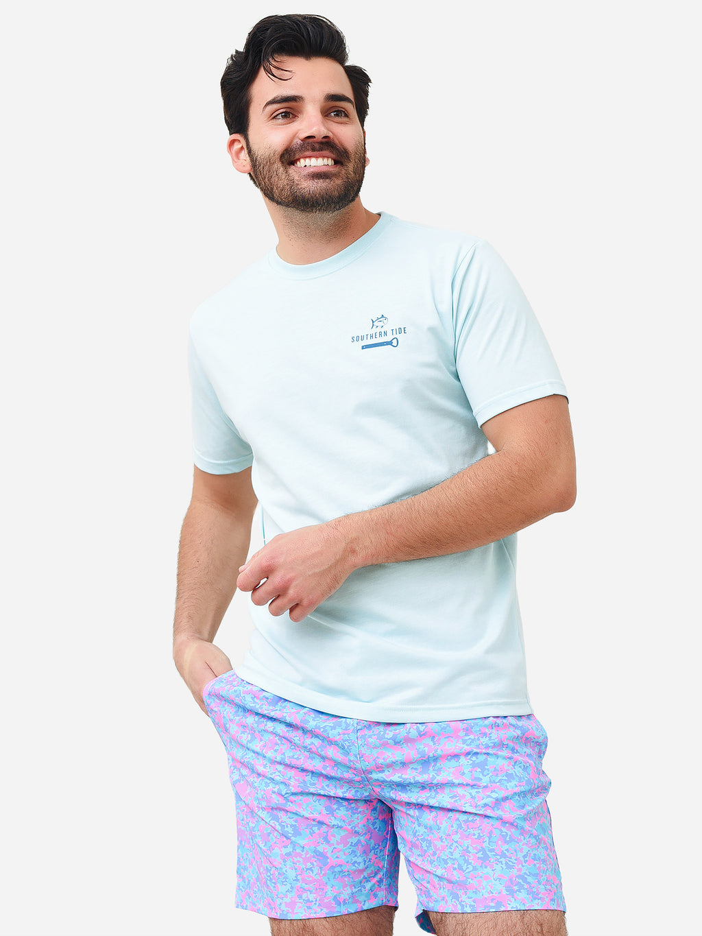 Southern Tide Men's Cerveza Sunset T-Shirt - Saint Bernard