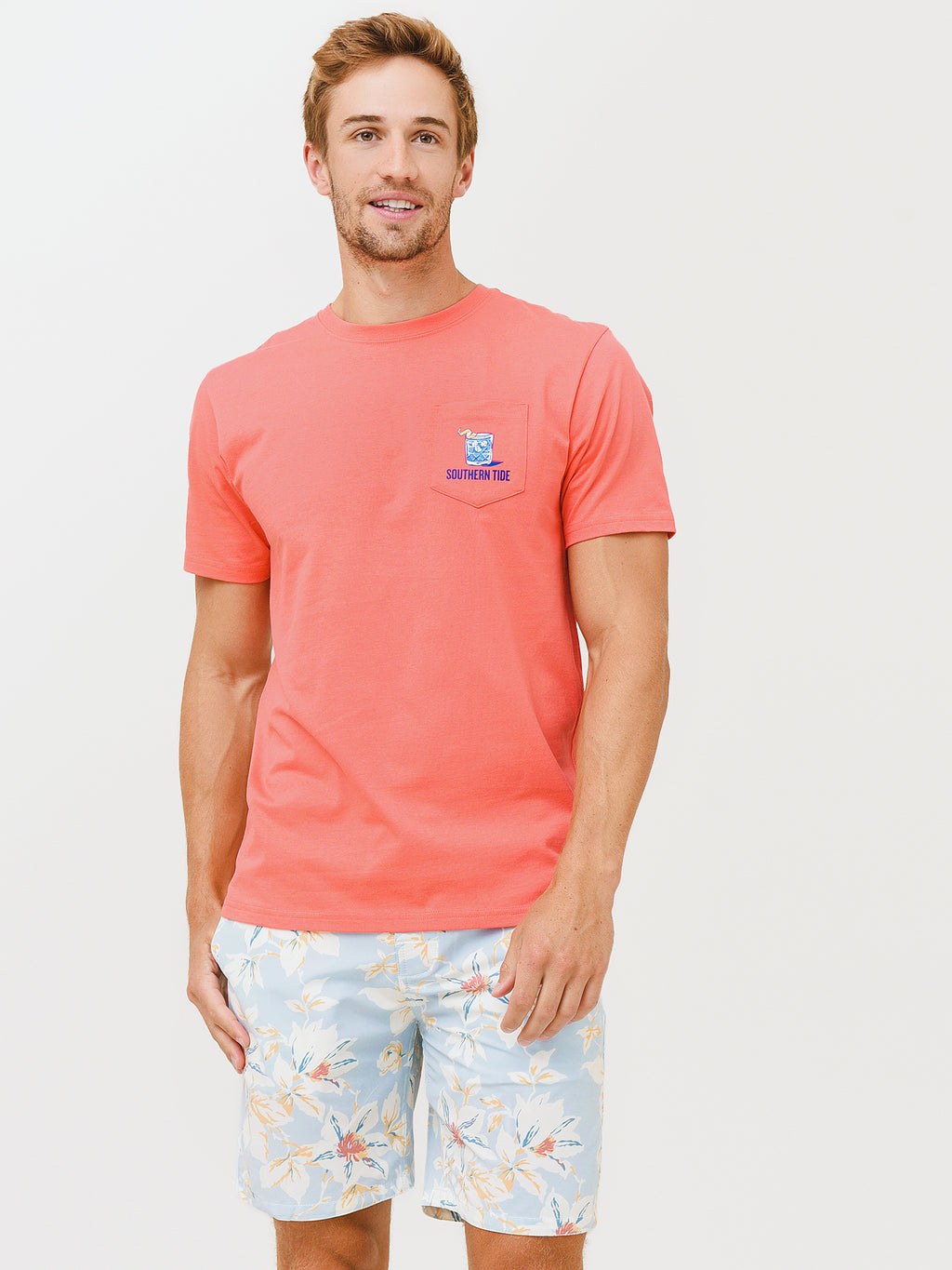 Southern Tide Men's Drinkin' In The USA T-Shirt - Saint Bernard