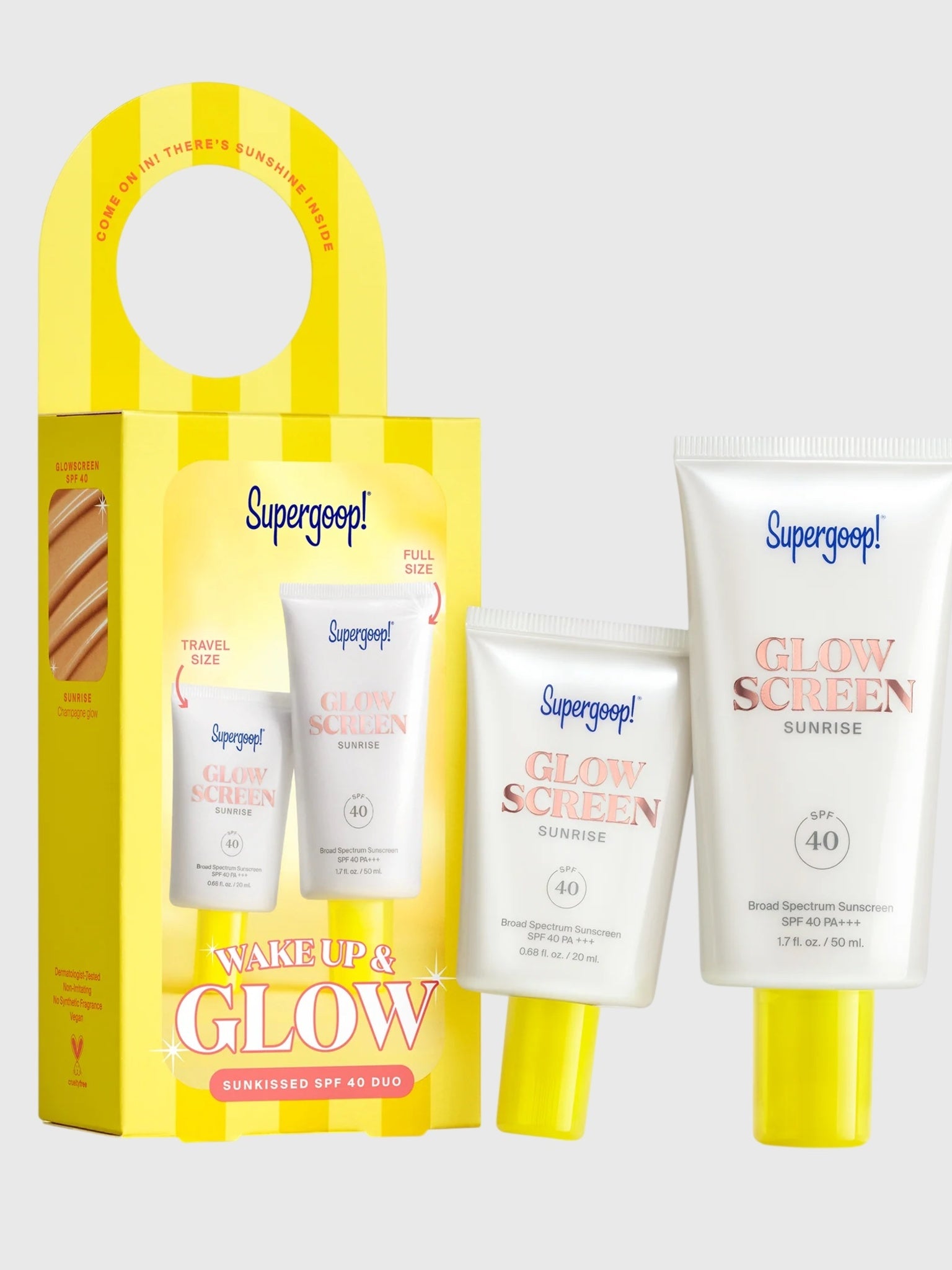 Supergoop Wake Up & Glow Sunkissed SPF Duo - Saint Bernard