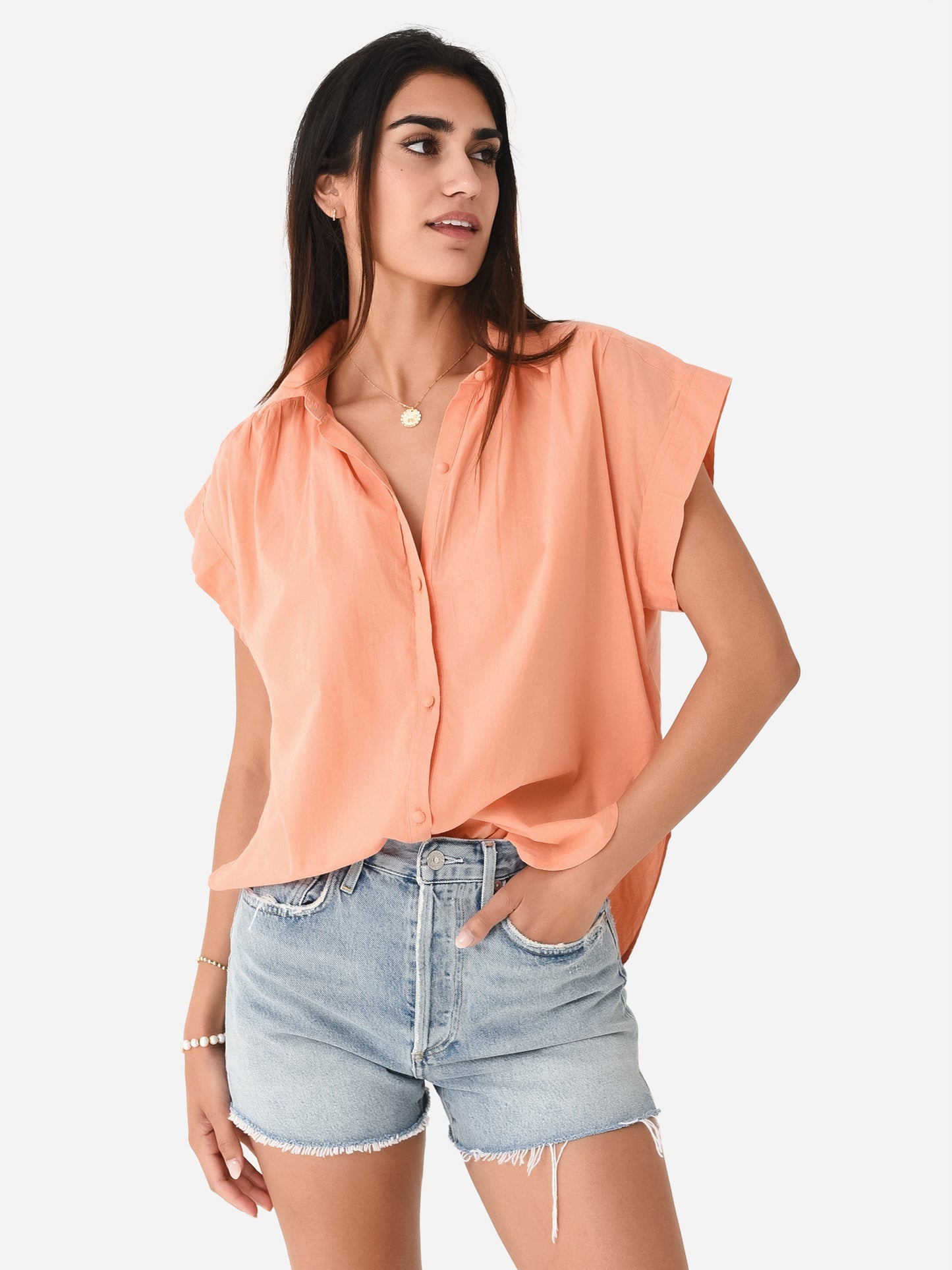 Citizens Of Humanity Women's Penny Short Sleeve Blouse