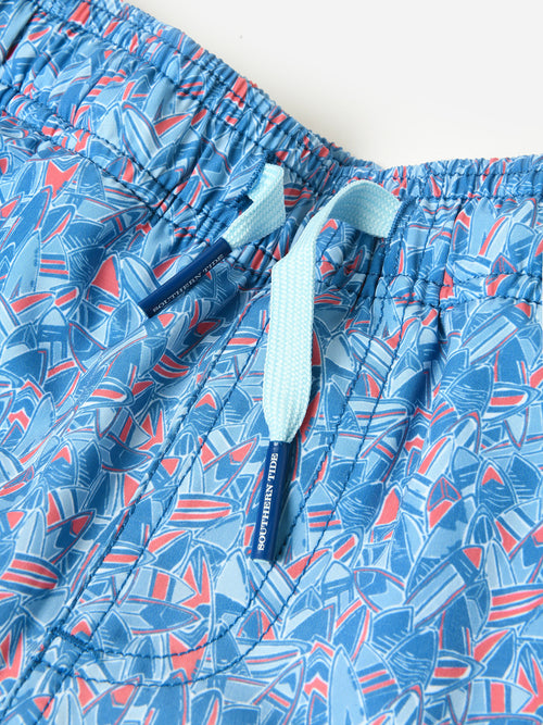 Southern Tide Boys' Beach Break Printed Swim Trunk