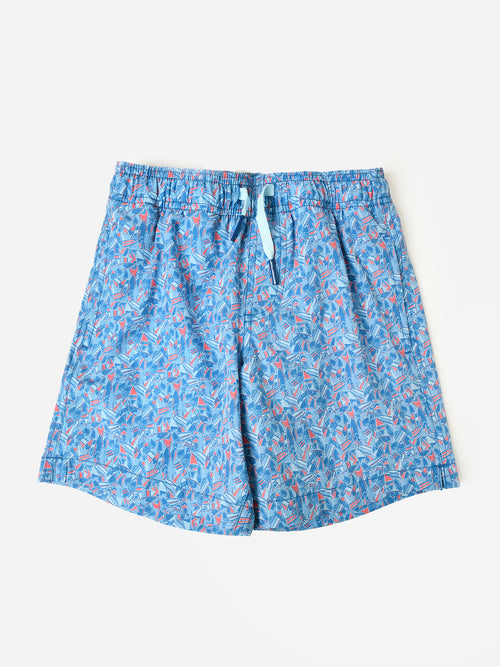 Southern Tide Boys' Beach Break Printed Swim Trunk