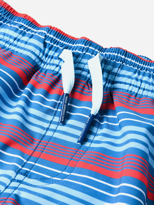 Southern Tide Boys' Largo Stripe Swim Trunk