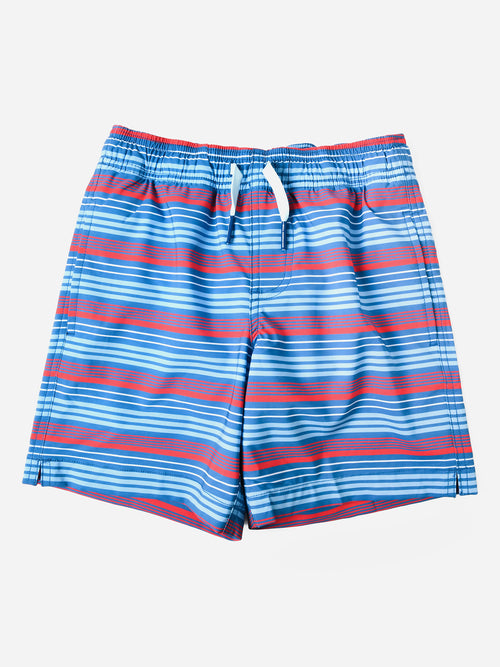 Southern Tide Boys' Largo Stripe Swim Trunk