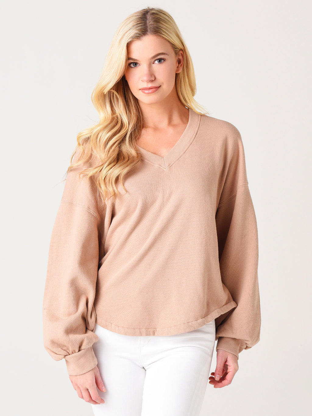 Citizens Of Humanity Women's Vivienne Neck Pullover Sweatshirt - Saint Bernard