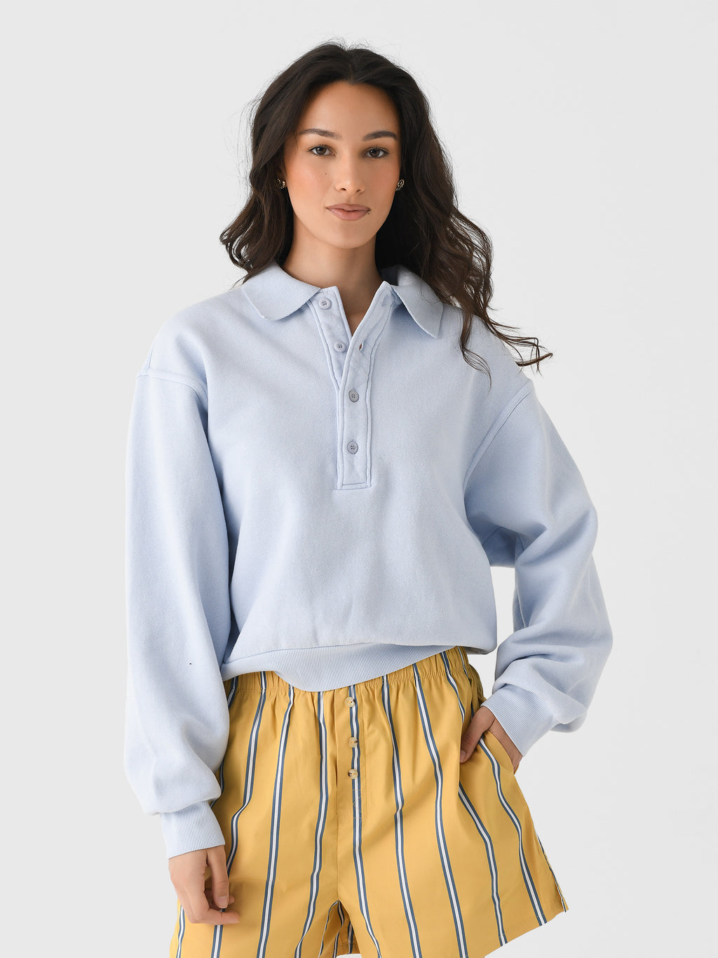 Citizens Of Humanity Women's Remi Collared Pullover - Saint Bernard