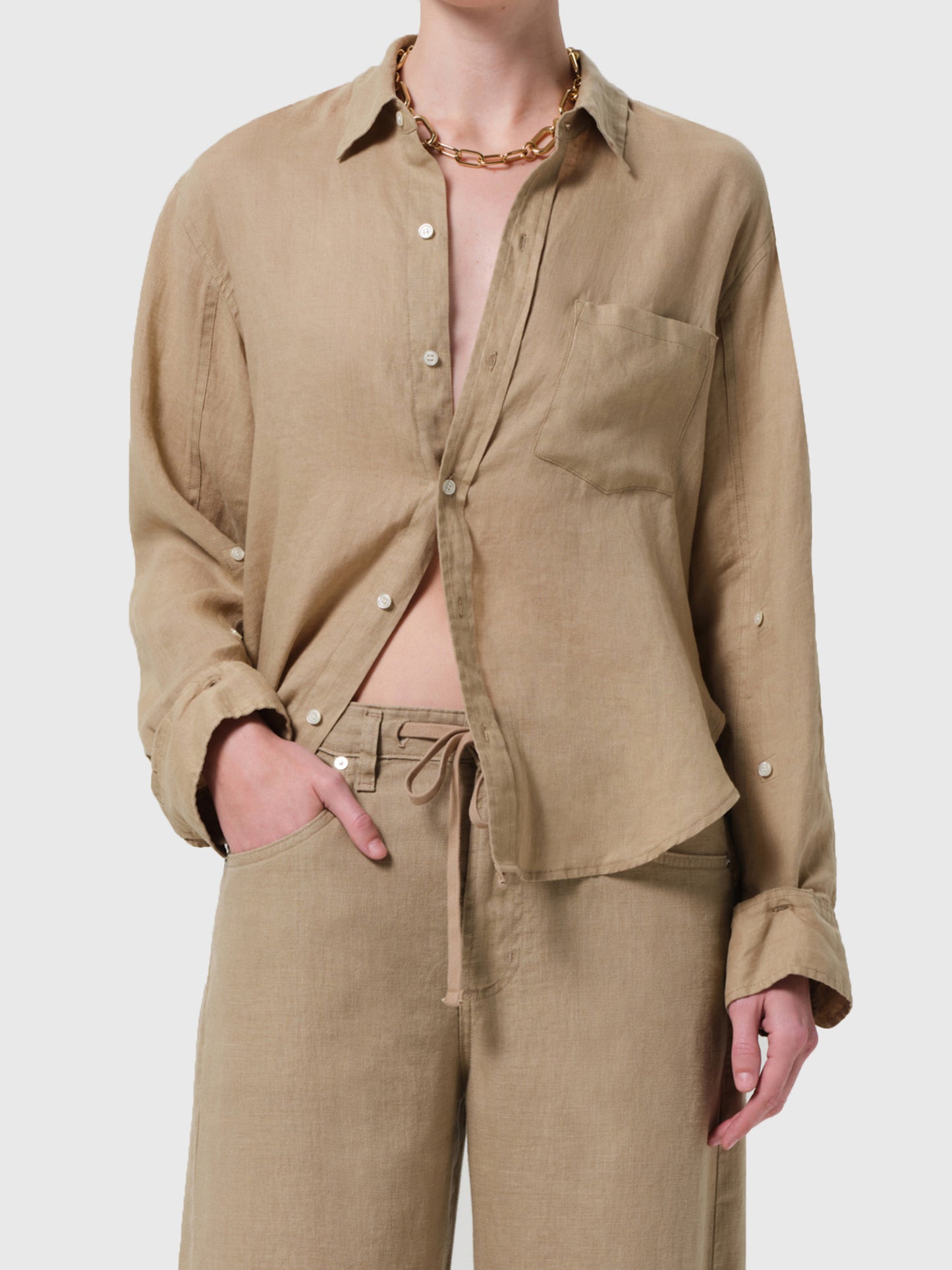 Citizens Of Humanity Women's Kayla Shrunken Shirt - Saint Bernard