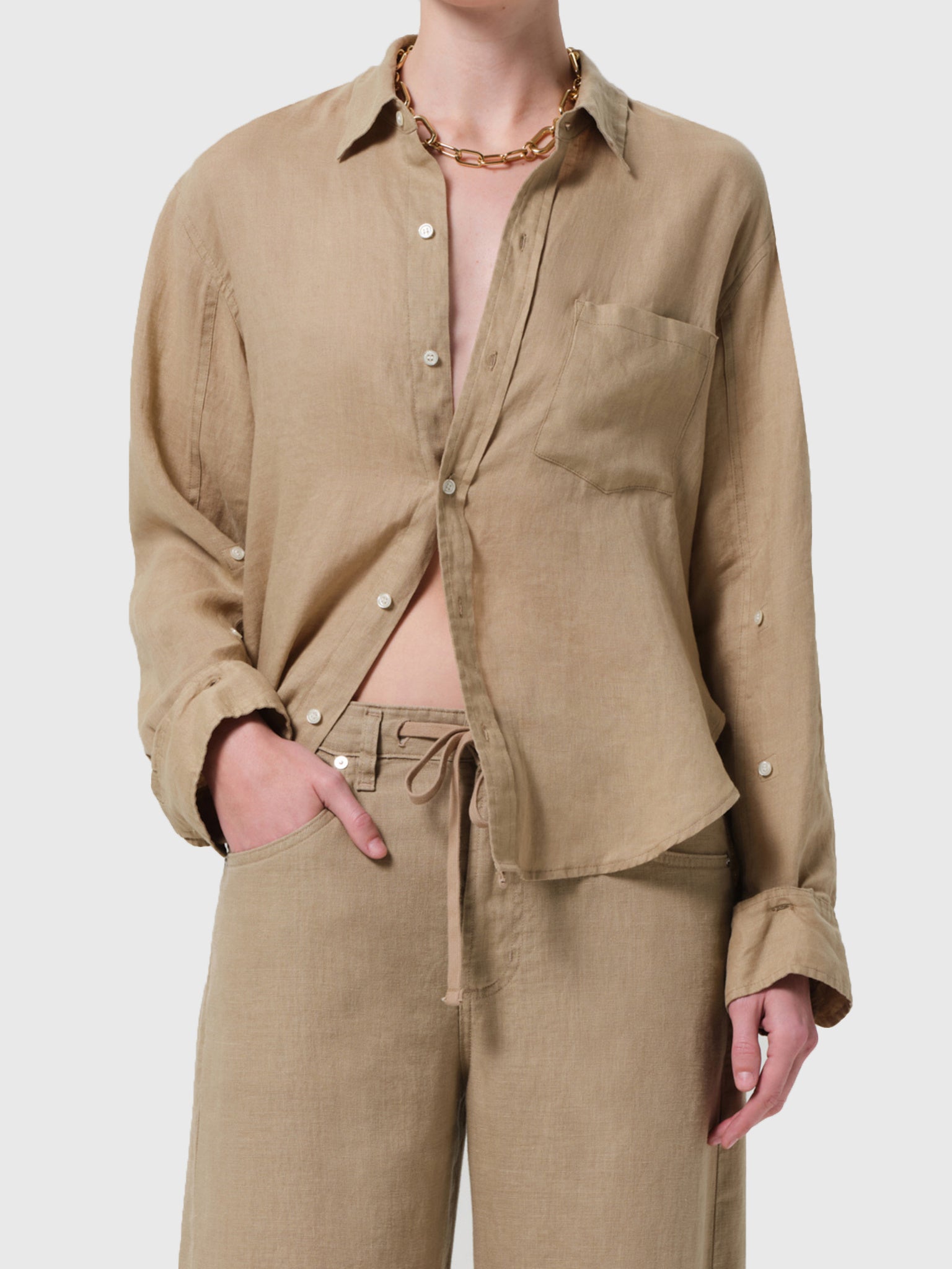 Citizens Of Humanity Women's Kayla Shrunken Shirt - Saint Bernard