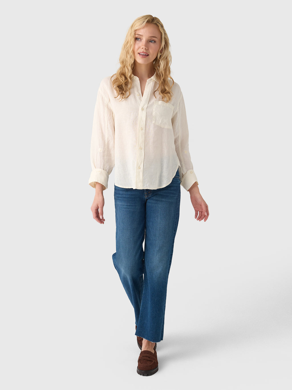 Citizens Of Humanity Women's Kayla Shrunken Shirt - Saint Bernard