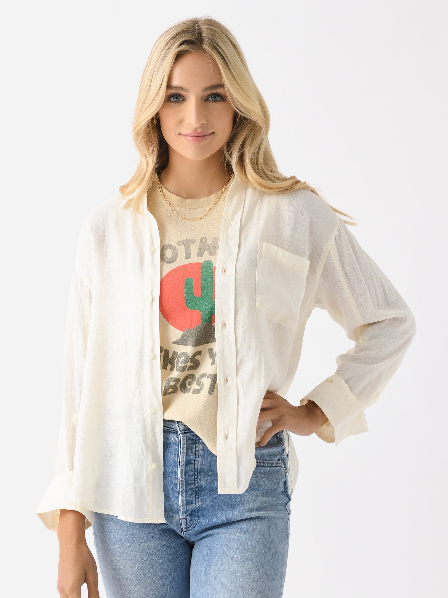 Citizens Of Humanity Women's Kayla Shrunken Shirt - Saint Bernard