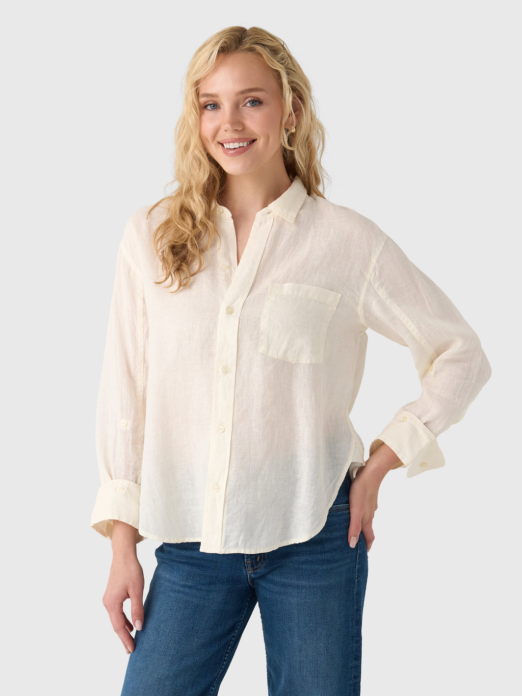 Citizens Of Humanity Women's Kayla Shrunken Shirt - Saint Bernard