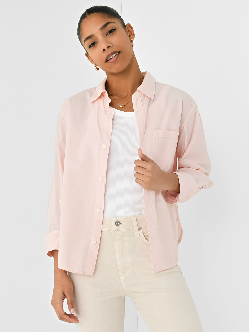 Citizens Of Humanity Women's Kayla Shrunken Shirt - Saint Bernard