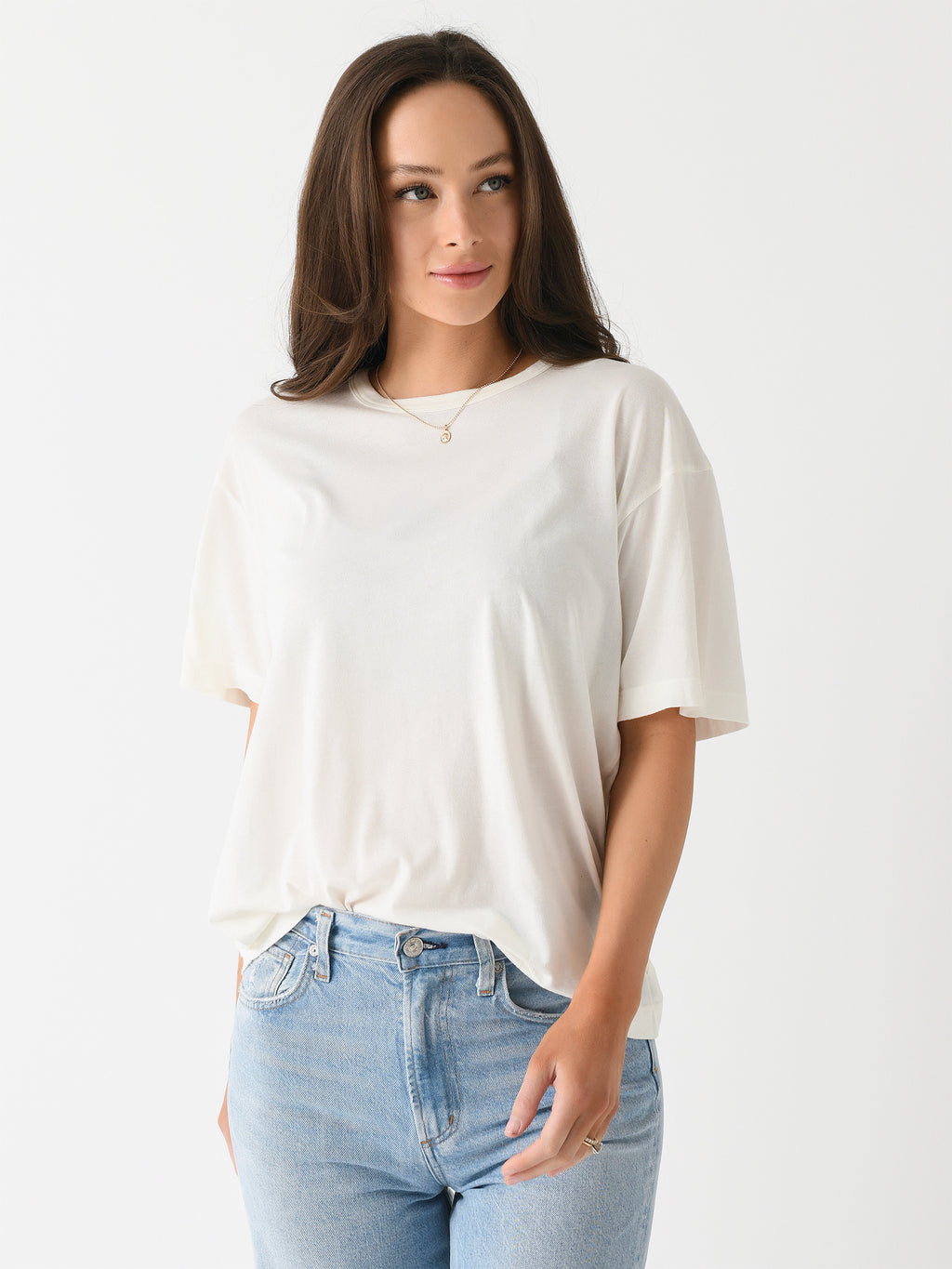 Citizens Of Humanity Women's Elisabetta Relaxed Tee - Saint Bernard