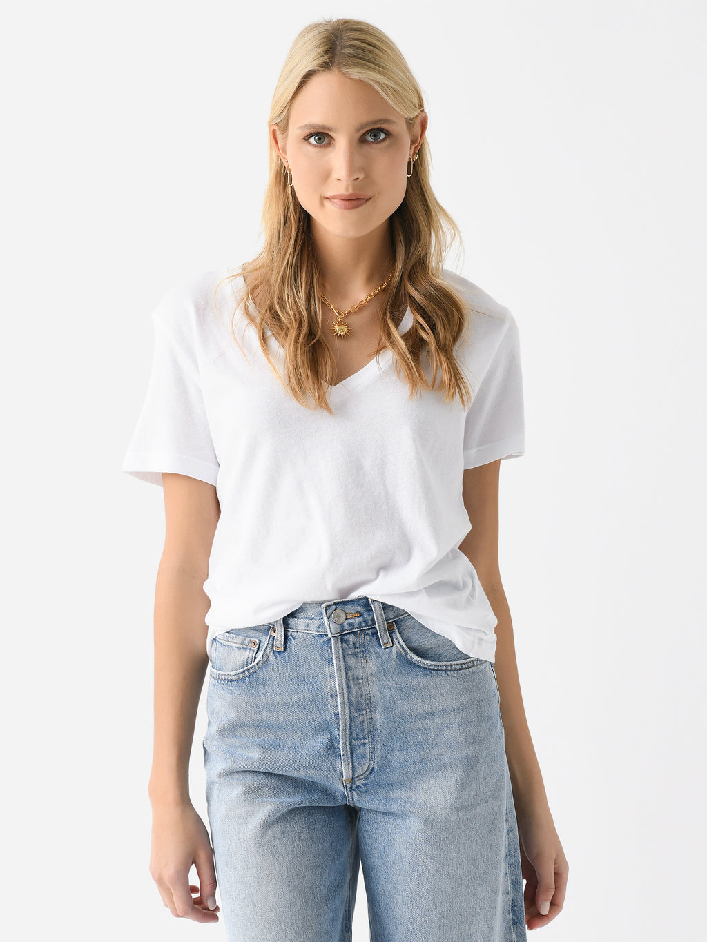 Citizens Of Humanity Women's Willow V-Neck Tee - Saint Bernard