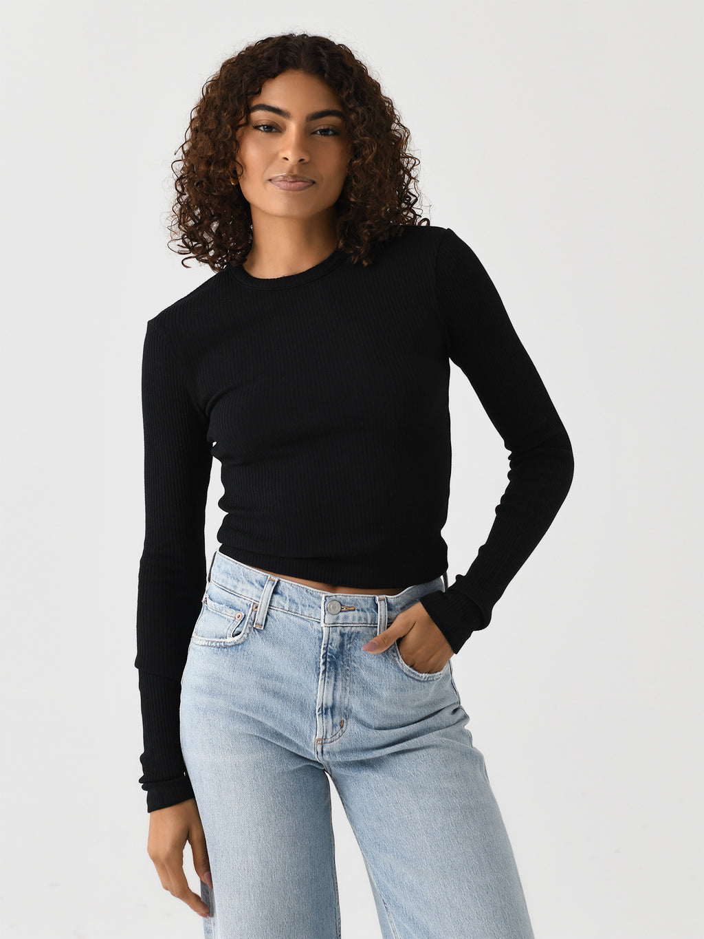 Citizens Of Humanity Women's Cropped Faena Crewneck Tee - Saint Bernard