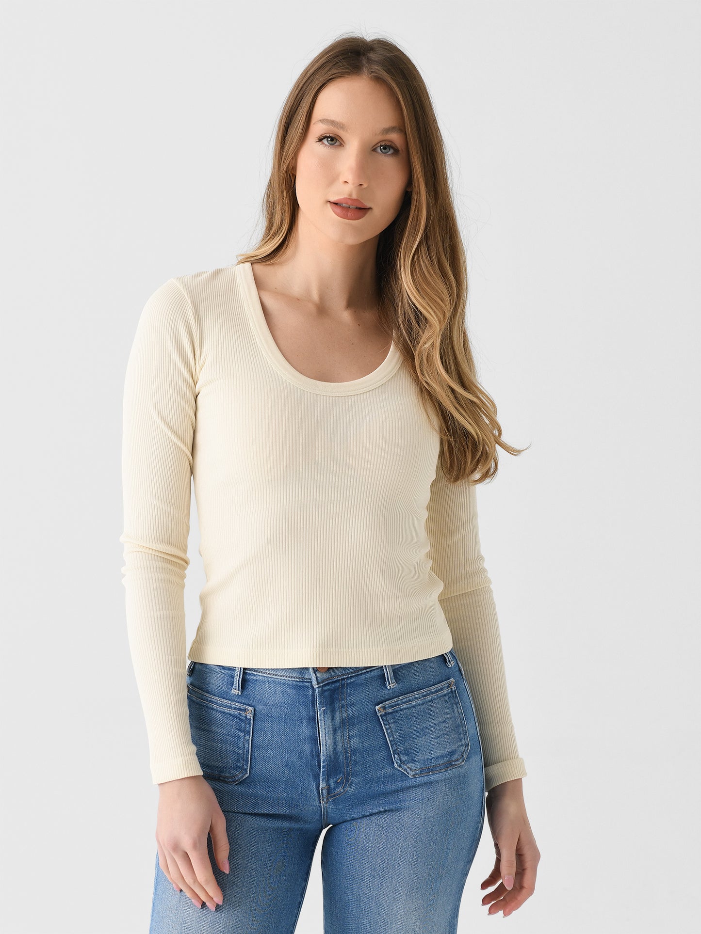 Citizens Of Humanity Women's Mara U-Neck Tee - Saint Bernard