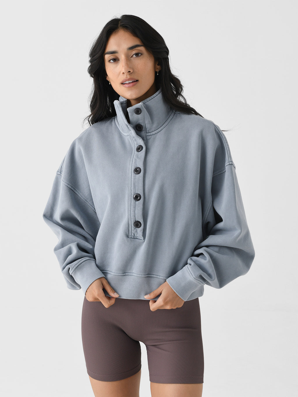 Citizens Of Humanity Women's Mirelle Funnel Neck Pullover - Saint Bernard