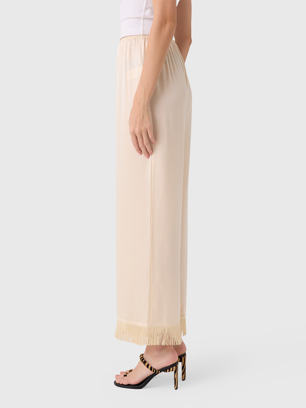 DÔEN Women's Lavon Fringe Pant - Saint Bernard