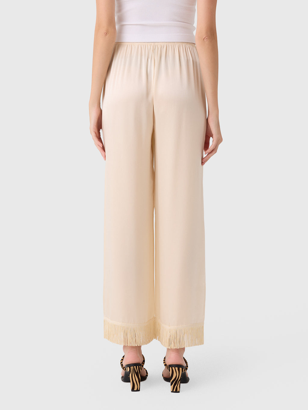 DÔEN Women's Lavon Fringe Pant - Saint Bernard