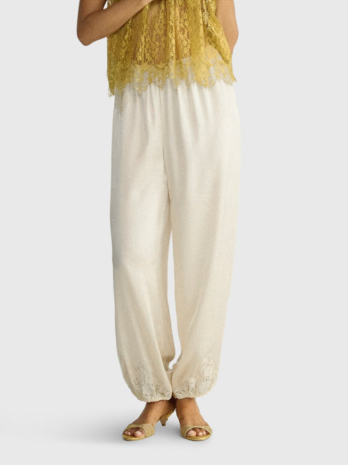 DÔEN Women's Yaria Silk Satin Pant