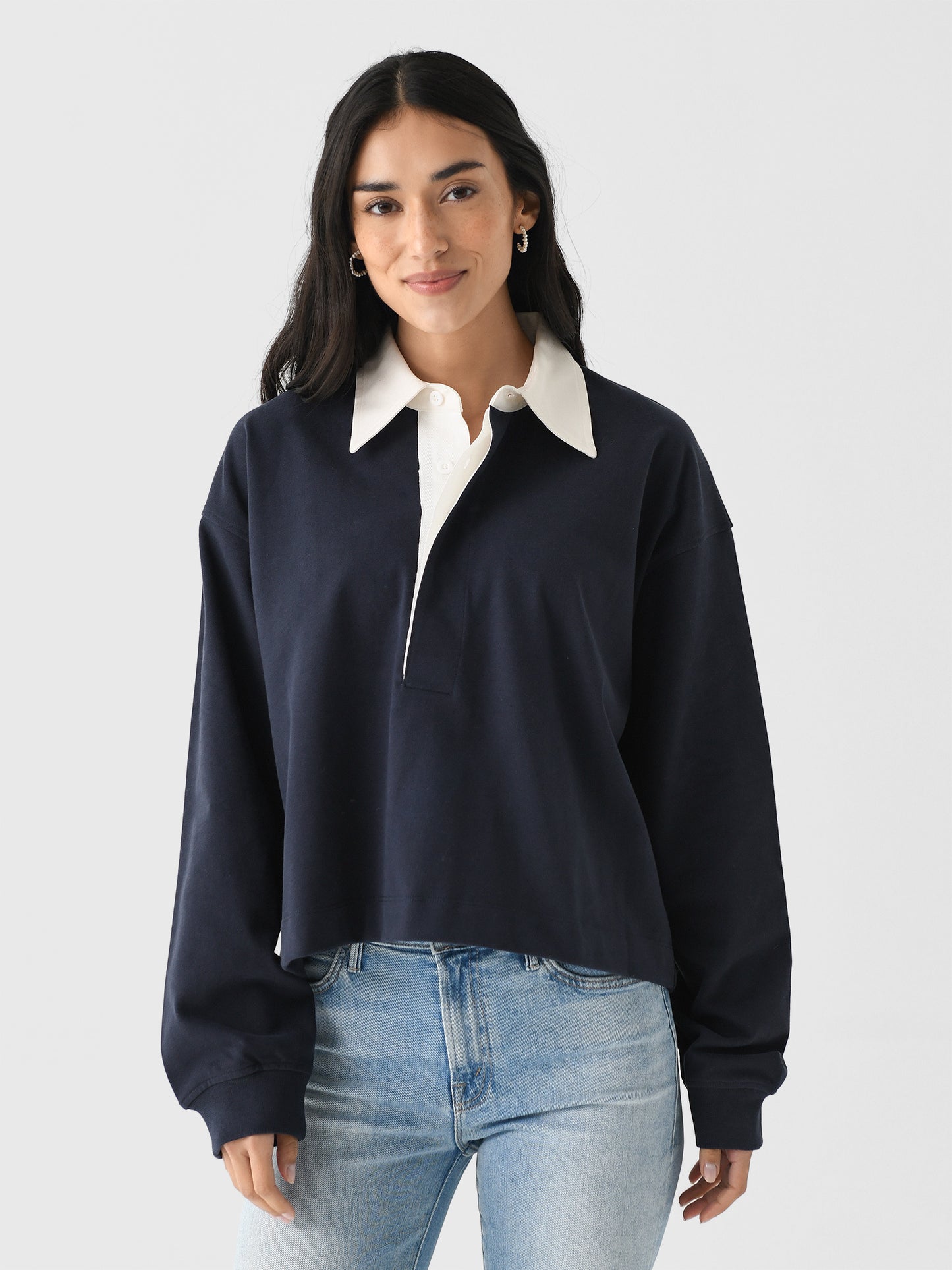 Citizens Of Humanity Women's Aris Rugby Pullover - Saint Bernard