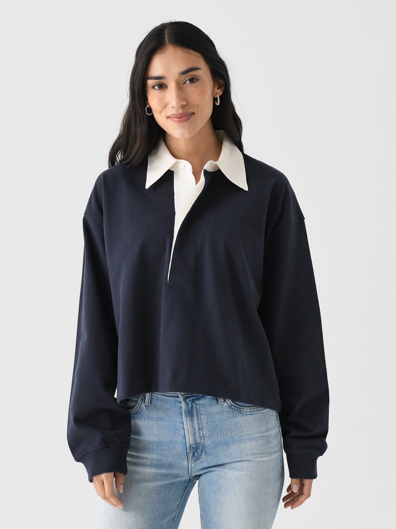 Citizens Of Humanity Women's Aris Rugby Pullover - Saint Bernard