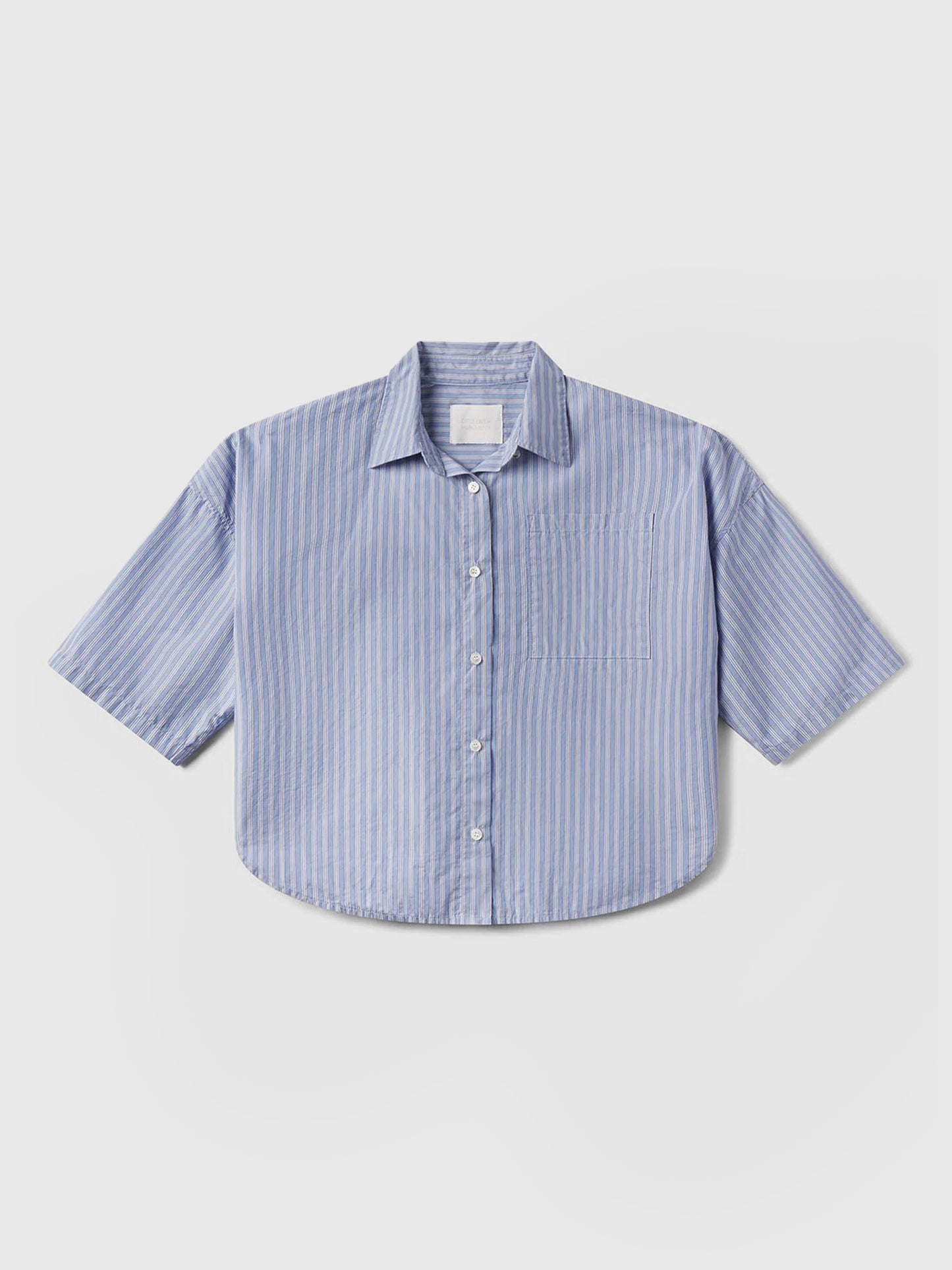 Citizens Of Humanity Women's Frances Cropped Cape Button-Down Shirt - Saint Bernard