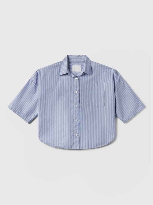 Citizens Of Humanity Women's Frances Cropped Cape Button-Down Shirt