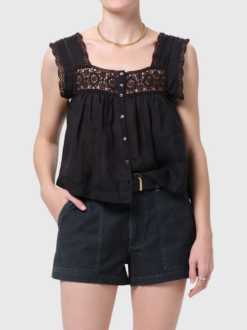 Citizens Of Humanity Women's Mia Embroidered Top