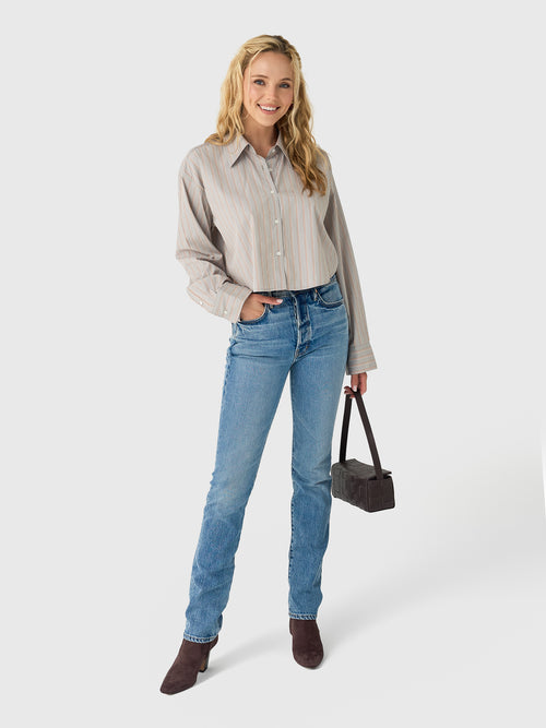 Citizens Of Humanity Women's Ana Cropped Shirt